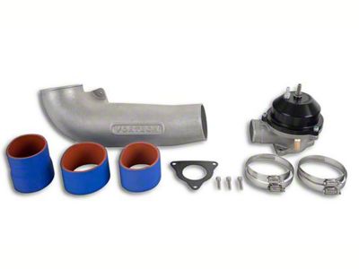 Vortech Race Discharge Assembly with Mondo Bypass Valve; Polished Finish (86-93 5.0L Mustang)