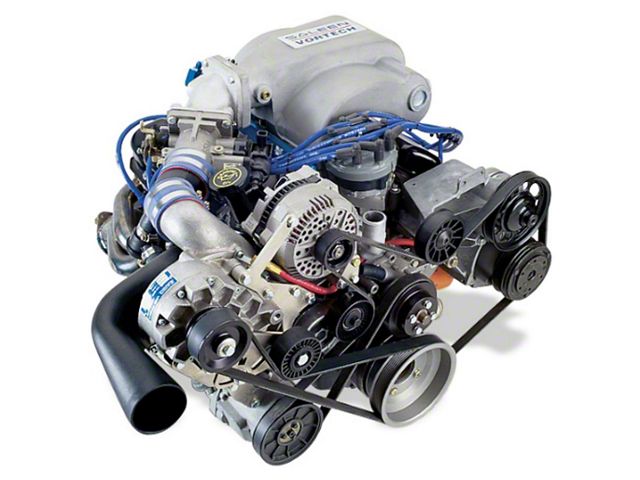 Vortech V-2 H/D Ti-Trim Supercharger Tuner Kit; Polished Finish (94-95 5.0L Mustang)