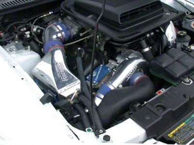 Vortech V-2 SCi-Trim Supercharger Tuner Kit with Charge Cooler; Satin Finish (03-04 Mustang Mach 1)