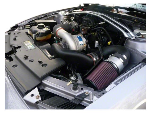 Vortech V-2 Si-Trim Supercharger Kit; Satin Finish (05-08 Mustang V6)