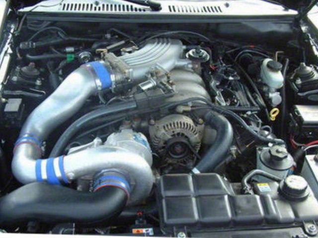 Vortech V-2 Si-Trim Supercharger Kit with Charge Cooler; Polished Finish (2001 Mustang Bullitt)