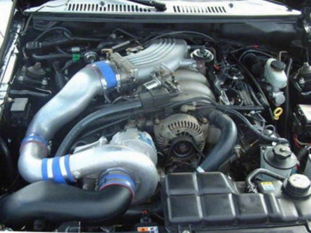 Vortech V-2 Si-Trim Supercharger Kit with Charge Cooler; Satin Finish (2001 Mustang Bullitt)