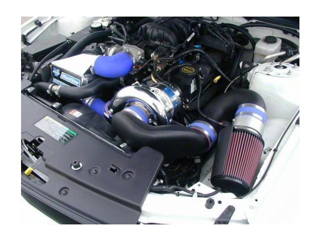 Vortech V-2 Si-Trim Supercharger Tuner Kit with Charge Cooler; Polished Finish (05-09 Mustang V6)