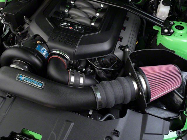 Vortech V-7 JT-Trim Supercharger Tuner Kit with Charge Cooler; Polished Finish (11-14 Mustang GT)