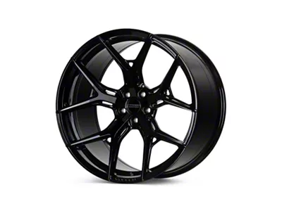 Vossen HF-5 Deep Gloss Black Wheel; Rear Only; 19x10.5; 45mm Offset (15-23 Mustang GT, EcoBoost, V6)
