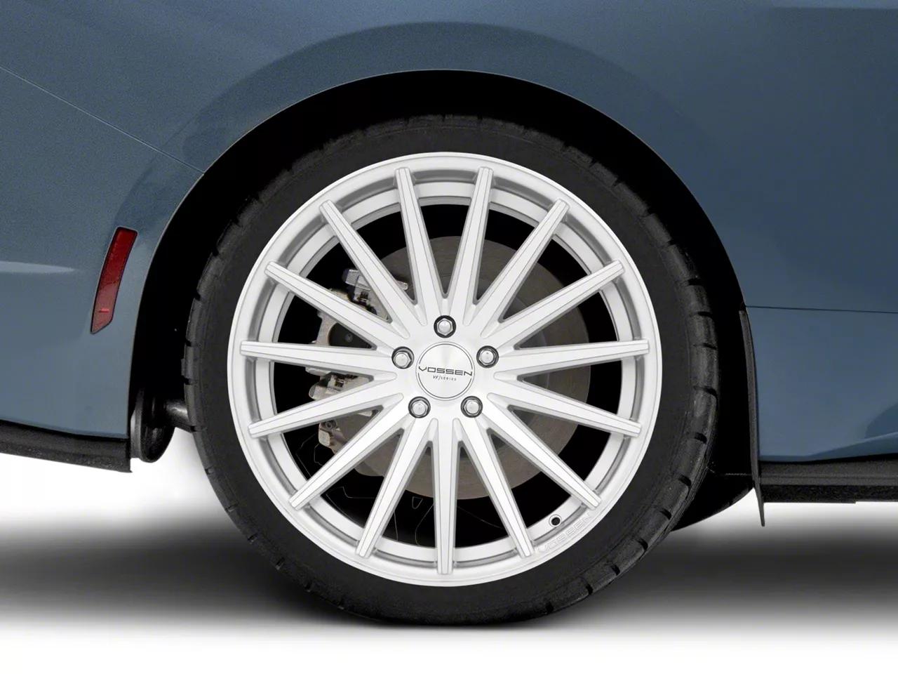 Vossen Mustang VFS-2 Silver Polished Wheel; Rear Only; 20x10
