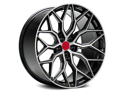 Vossen HF2 Brushed Gloss Black Wheel; Rear Only; 20x10.5 (16-24 Camaro)