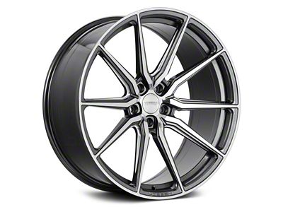 Vossen HF3 Gloss Graphite with Polished Spokes Wheel; 20x9; 35mm Offset (16-24 Camaro)