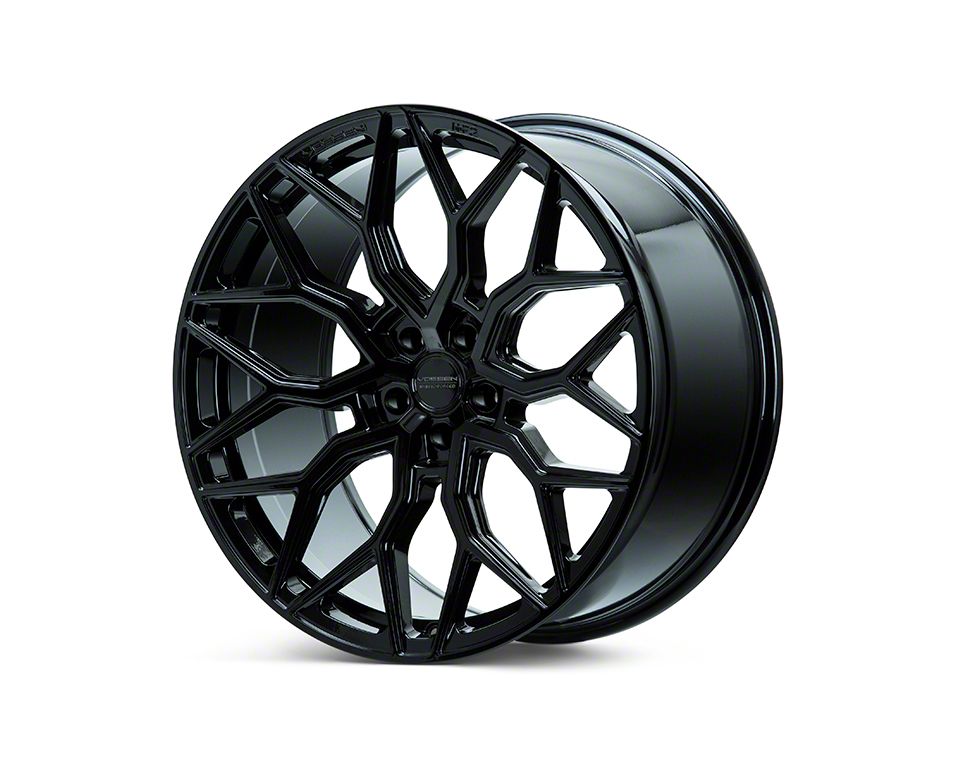 Vossen HF2 Gloss Black Wheel; Rear Only; 20x11; 40mm Offset (20-25 Corvette C8, Excluding Z06)
