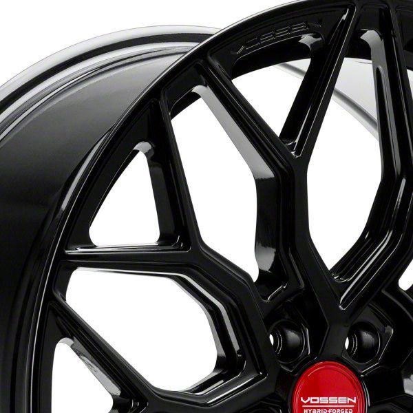 Vossen Corvette HF-2 Gloss Black Wheel; Rear Only; 21x12; 52mm