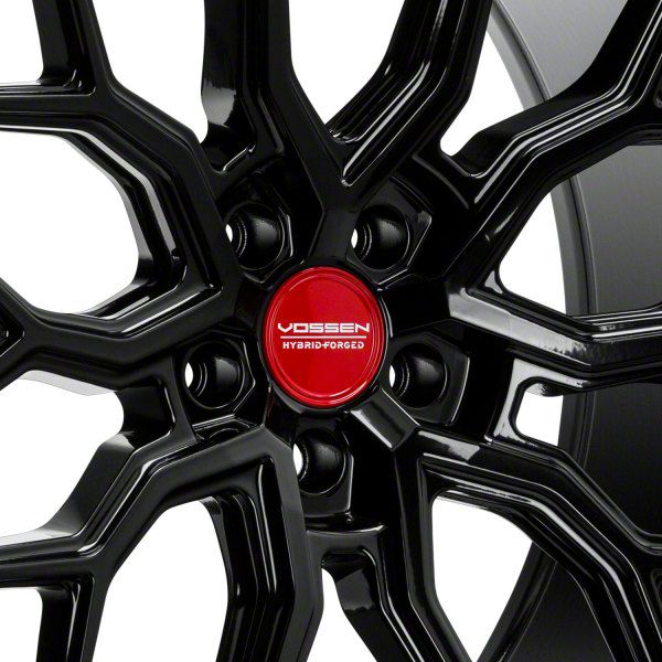Vossen Corvette HF-2 Gloss Black Wheel; Rear Only; 21x12; 52mm