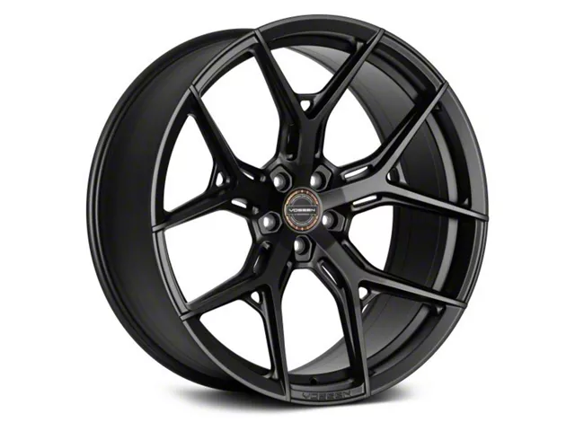 Vossen HF5 Matte Gunmetal Wheel; Front Only; 19x8.5 (20-24 Corvette C8, Excluding Z06)