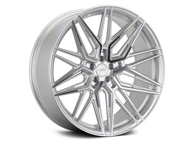 Vossen HF7 Silver Polished Wheel; Front Only; 19x8.5 (20-24 Corvette C8, Excluding Z06)