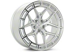 Vossen HFX-1 Deep Silver Polished Wheel; Rear Only; 21x10.5; 38mm Offset (20-26 Corvette C8 Stingray)