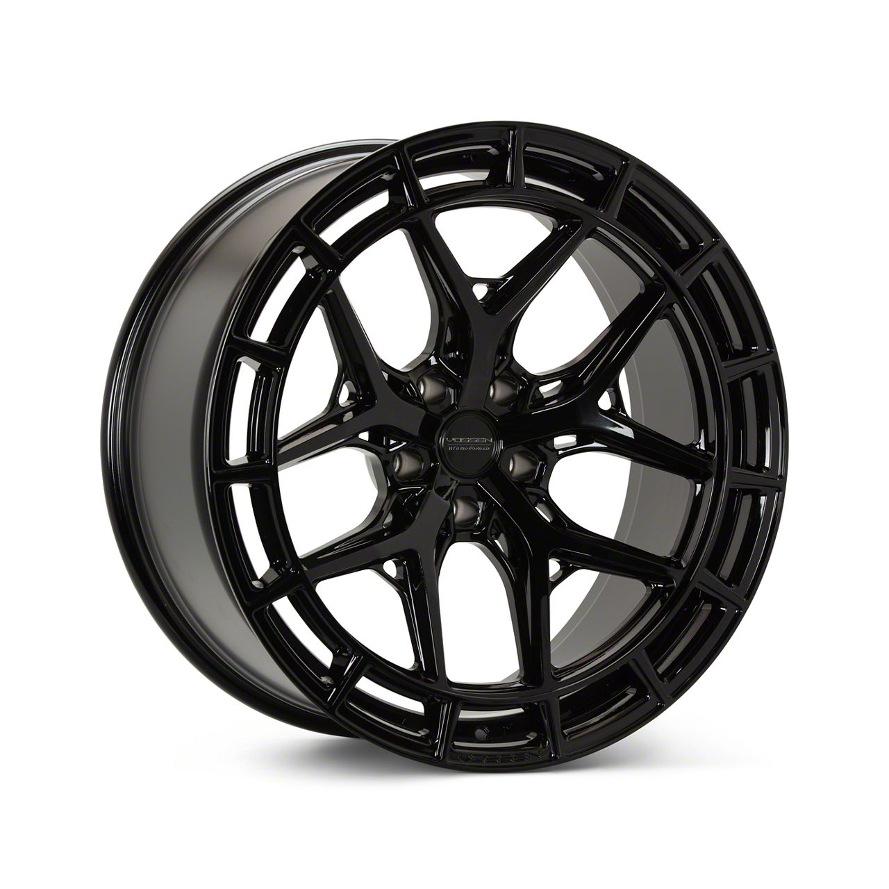 Vossen Corvette HFX-1 Gloss Black Wheel; Rear Only; 21x12
