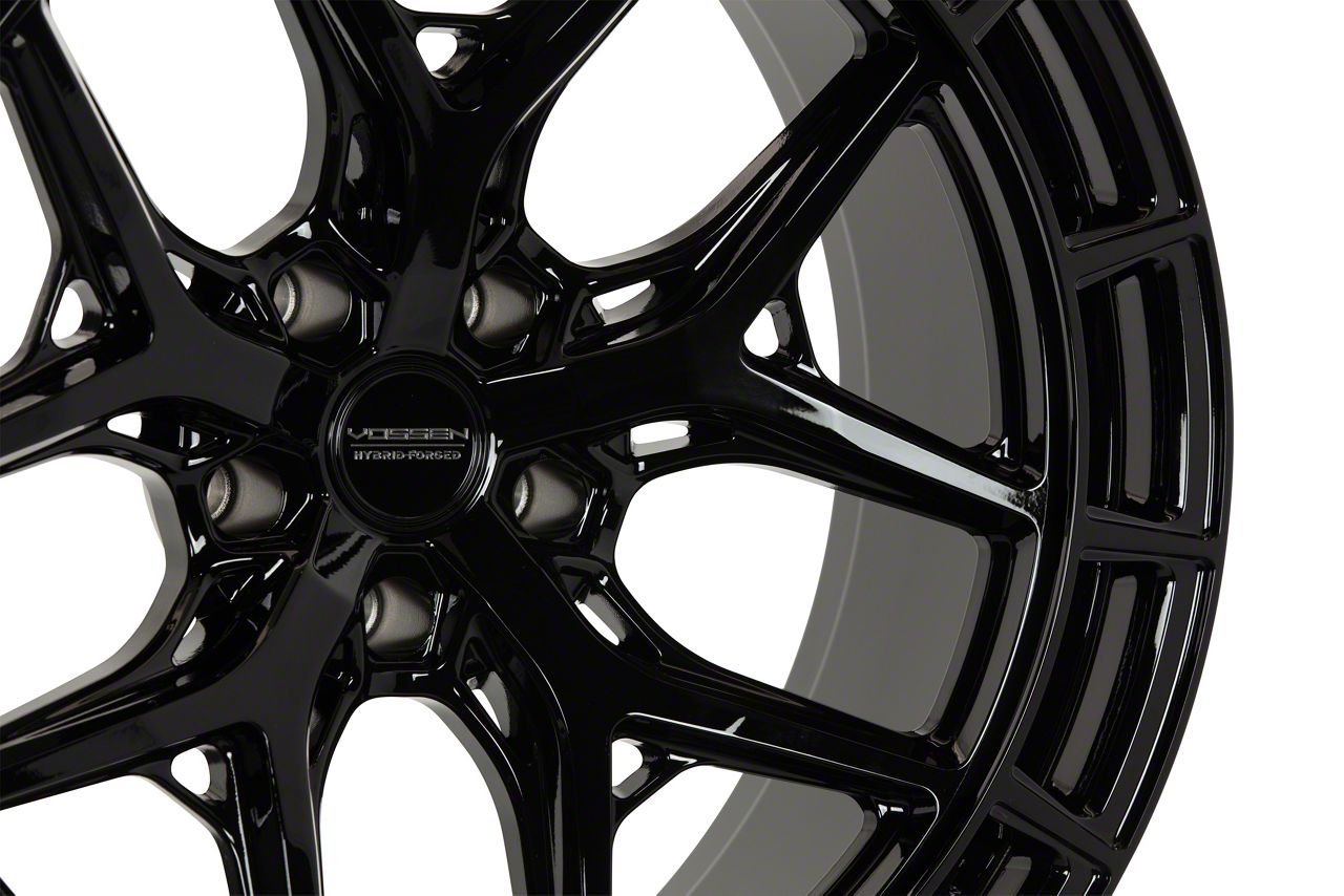 Vossen Corvette HFX-1 Gloss Black Wheel; Rear Only; 21x12