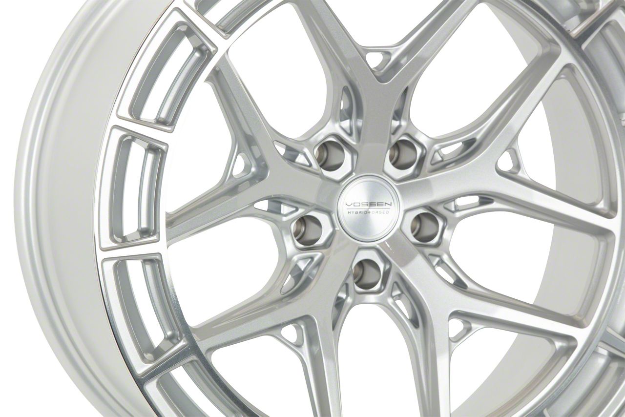 Vossen Corvette HFX-1 Silver Polished Wheel; Front Only; 20x9