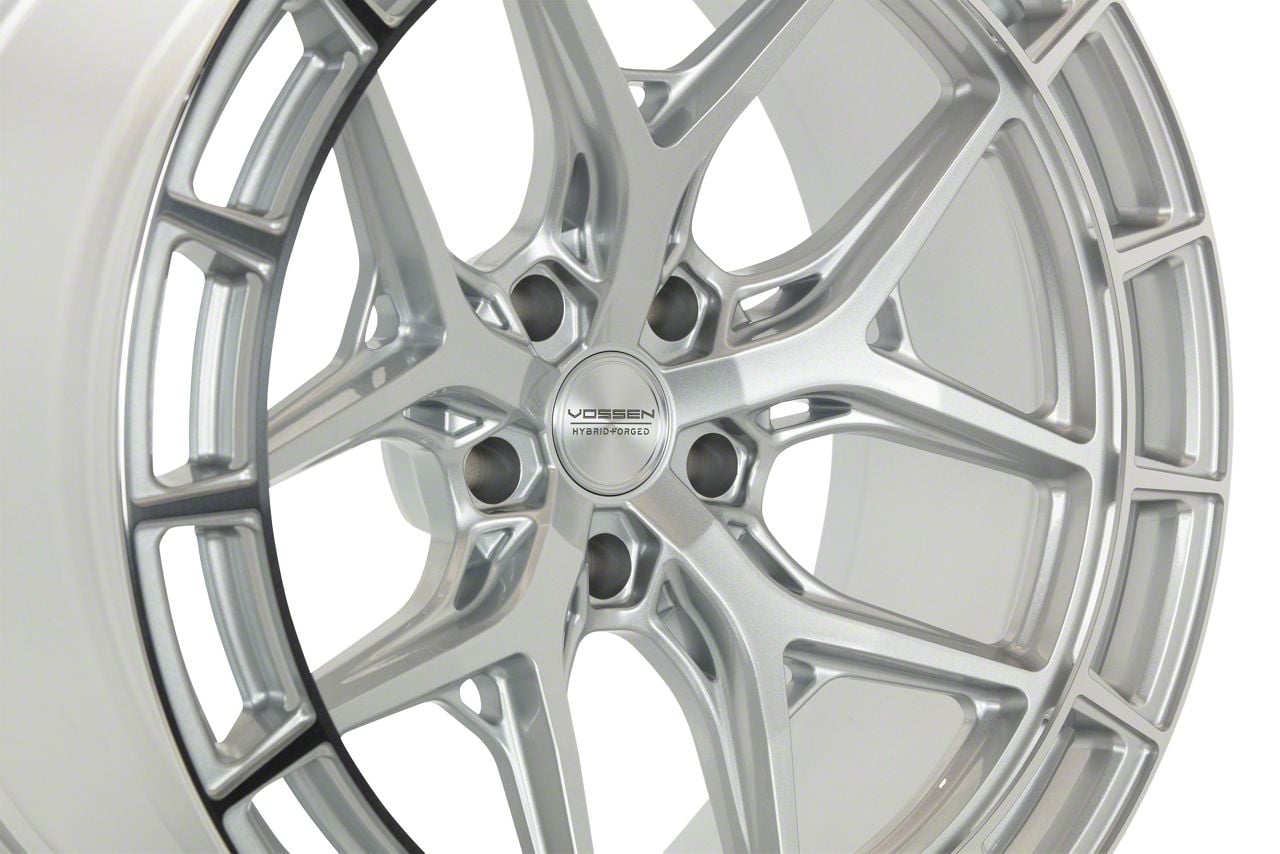 Vossen Corvette HFX-1 Silver Polished Wheel; Front Only; 20x9