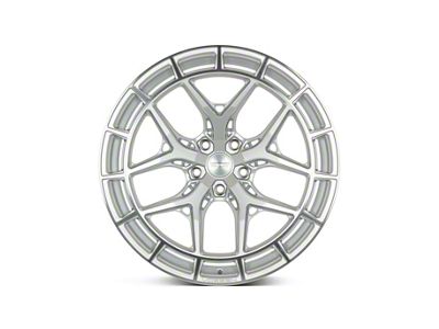 Vossen HFX-1 Silver Polished Wheel; Rear Only; 21x12; 52mm Offset (20-25 Corvette C8)