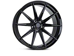 Vossen HFX-2 Deep Gloss Black Wheel; Rear Only; 22x10.5; 38mm Offset (20-26 Corvette C8 Stingray)