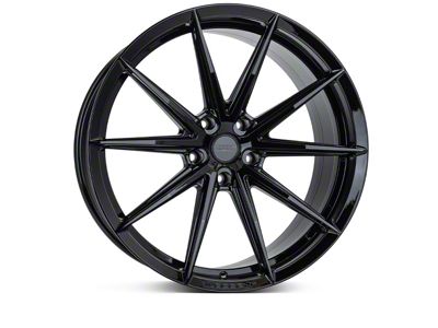 Vossen HFX-2 Deep Gloss Black Wheel; Rear Only; 22x10.5; 38mm Offset (20-26 Corvette C8 Stingray)