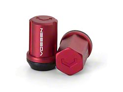 Vossen Red Lug Nuts; M14 x 1.5; Set of 20 (21-26 Mustang Mach-E)