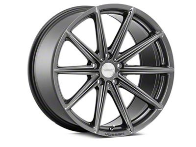 Vossen VFS-10 Gloss Graphite Wheel; Rear Only; 20x10.5 (10-14 Mustang)