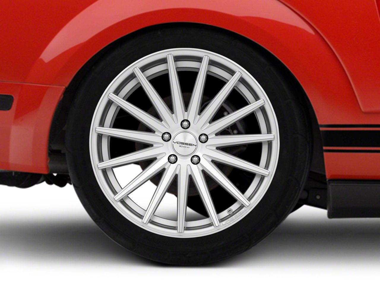 Vossen Mustang VFS-2 Silver Polished Wheel; Rear Only; 20x10
