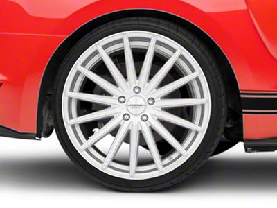 Vossen VFS-2 Silver Polished Wheel; Rear Only; 20x10.5; 45mm Offset (15-23 Mustang GT, EcoBoost, V6)