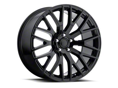 Voxx Replica Performance Pack Style Gloss Black Wheel; 19x9 (05-09 Mustang)