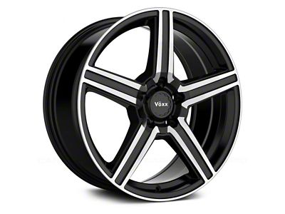 Voxx Como Gloss Black Machined Wheel; 18x8 (05-09 Mustang GT, V6)