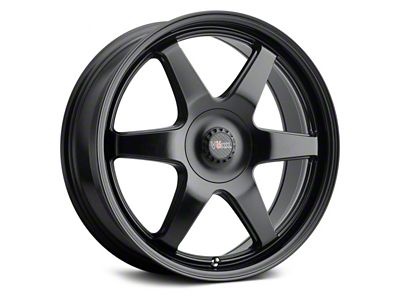 Voxx Riva Matte Black Wheel; 18x8 (05-09 Mustang GT, V6)