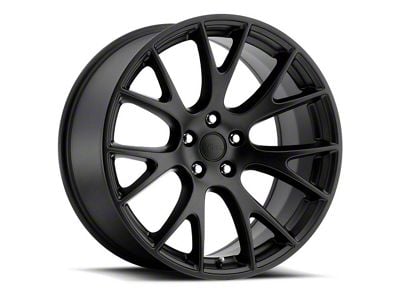 Voxx Replica Hellcat Style Gloss Black Wheel; Rear Only; 20x10.5 (06-10 RWD Charger)