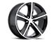 Voxx Replica OE Style Gloss Black Machined Wheel; 20x9 (06-10 RWD Charger)