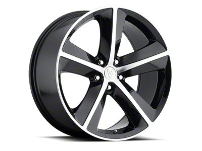 Voxx Replica OE Style Gloss Black Machined Wheel; 20x9 (06-10 RWD Charger)