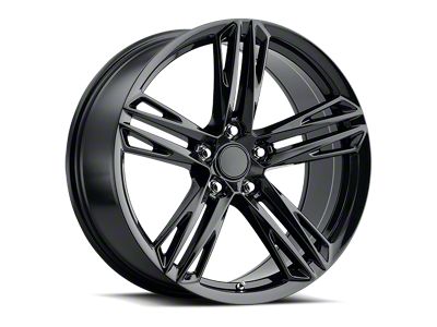 ZL1 Style Gloss Black Wheel; 20x9; 27mm Offset (10-15 Camaro)