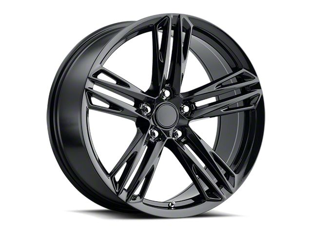 Voxx Replica ZL1 Style Gloss Black Wheel; Rear Only; 20x10 (10-15 Camaro)