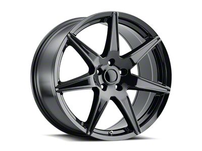 Voxx Replica GT500 Style Gloss Black Wheel; Rear Only; 19x10 (10-14 Mustang)