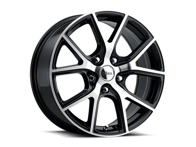 Voxx Lumi Gloss Black Machined Wheel; Rear Only; 20x10 (10-14 Mustang)