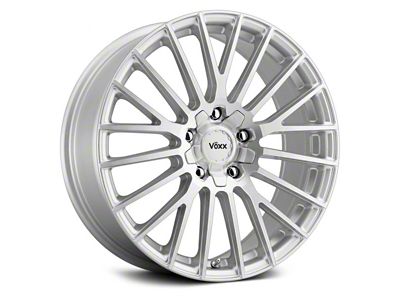 Voxx Capo Silver Machined Wheel; 18x8; 45mm Offset (10-14 Mustang GT w/o Performance Pack, V6)