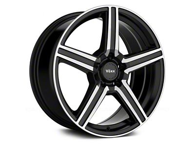 Voxx Como Gloss Black Machined Wheel; 18x8; 45mm Offset (10-14 Mustang GT w/o Performance Pack, V6)
