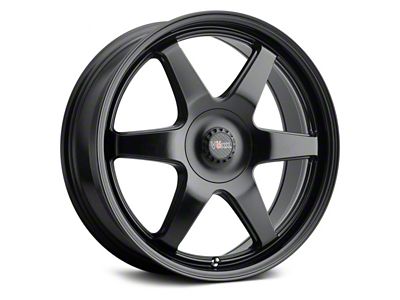 Voxx Riva Matte Black Wheel; 18x8; 45mm Offset (10-14 Mustang GT w/o Performance Pack, V6)