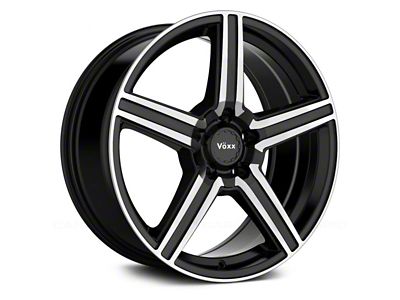 Voxx Como Gloss Black Machined Wheel; 18x8 (2024 Mustang EcoBoost w/o Performance Pack)