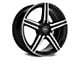Voxx Como Gloss Black Machined Wheel; 18x8 (2024 Mustang EcoBoost w/o Performance Pack)
