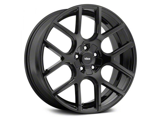 Voxx Lago Gloss Black Wheel; 18x8 (2024 Mustang EcoBoost w/o Performance Pack)