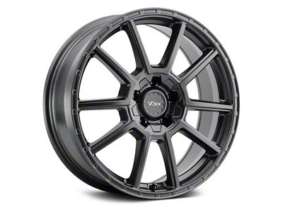 Voxx Monte Matte Black Wheel; 18x8 (2024 Mustang EcoBoost w/o Performance Pack)