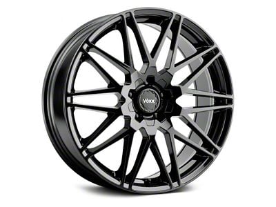Voxx Nice Gloss Black Wheel; 18x8 (2024 Mustang EcoBoost w/o Performance Pack)