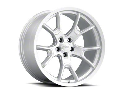 Voxx Replica 50th Anniversary Style Matte Silver Wheel; Rear Only; 20x10.5 (08-23 RWD Challenger, Excluding Widebody)