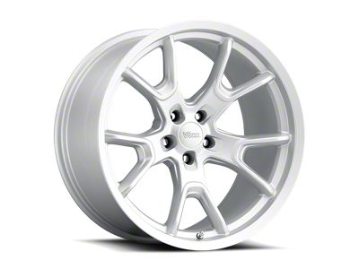 50th Anniversary Style Matte Silver Wheel; 20x10.5; 9mm Offset (18-23 Challenger Widebody)