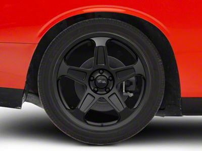 Demon Style Matte Black Wheel; Rear Only; 20x10.5; 25mm Offset (08-23 RWD Challenger, Excluding Widebody)